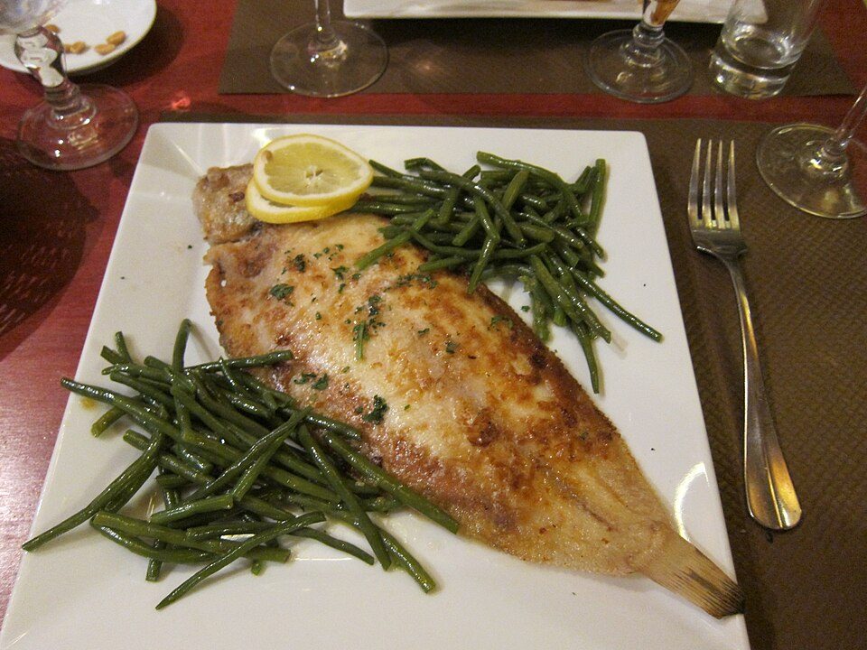 Cá bơn sốt bơ sole meunière