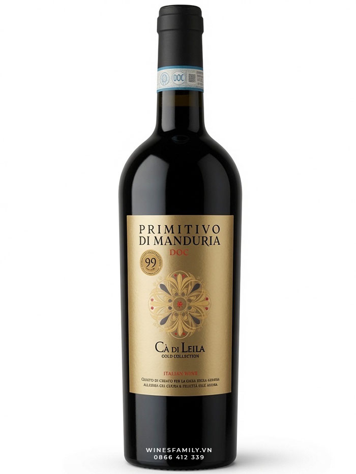 PRIMITIVO DI MANDURIA CÀ DI LEILA GOLD COLLECTION DOC PRIMITIVO DI MANDURIA CÀ DI LEILA GOLD COLLECTION DOC