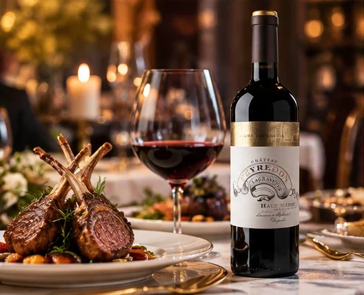 Château Peyredon Lagravette Haut-Médoc cùng sườn cừu nướng